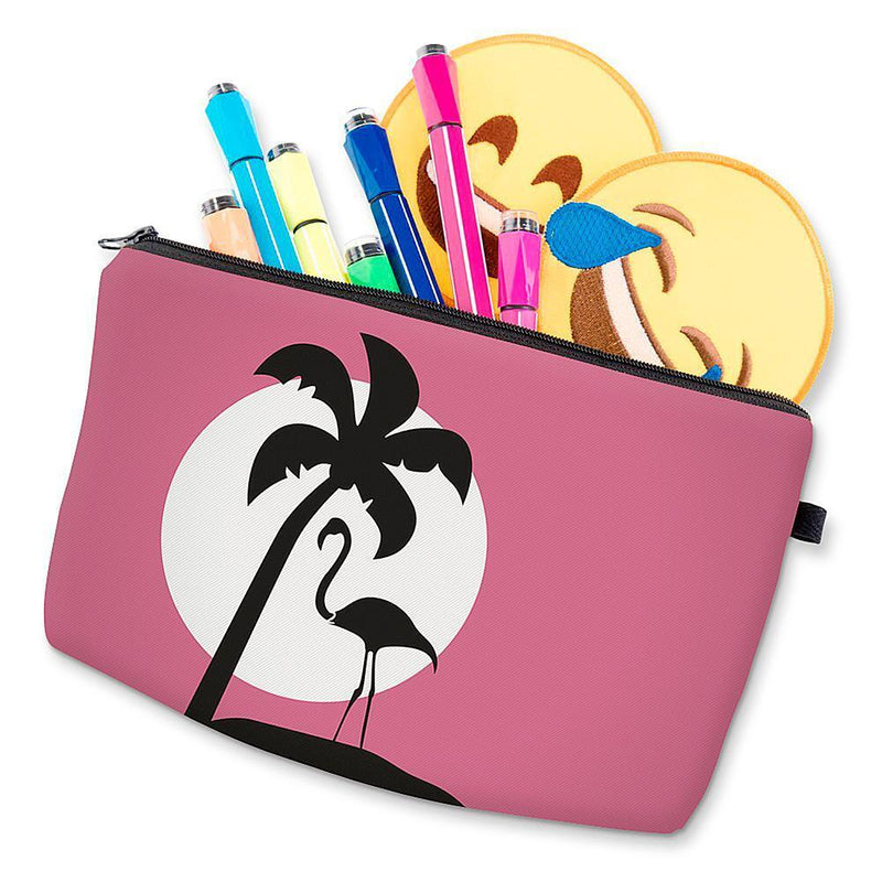 Women Cute Bird Print Cosmetic Bags Travel Makeup Organizer Clutch (51068)