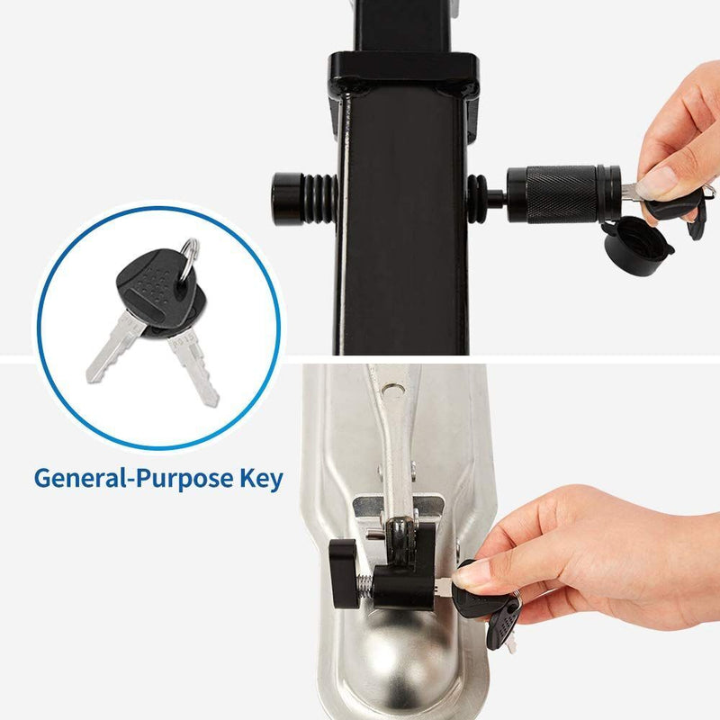 Extra Long Towing Hitch Lock Receiver Heavy Duty Tow Trailer Hitch Lock Pin