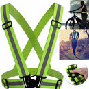 Multi Adjustable Outdoor Safety Visibility Reflective Vest Gear Stripes Newly
