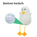 Rechargeable Indoor Lighting Night Lamp Night Light Cute Little Duck Led