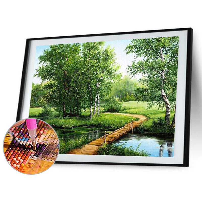 Diamond Painting 5D Full Round Drill Mosaic DIY Mountain Water Bedroom Decor