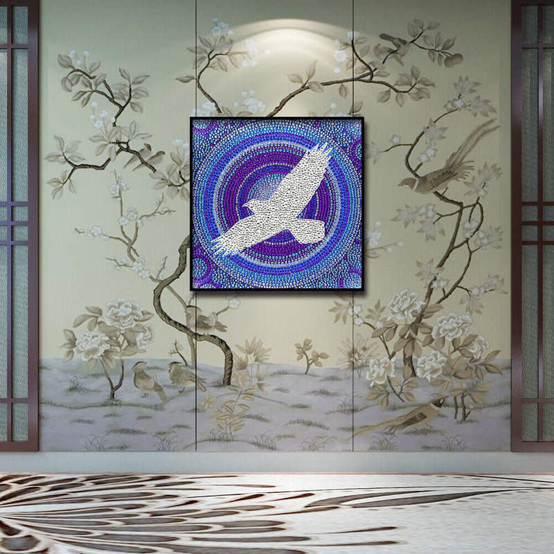 5D Full Special Shaped Drill Wall Picture DIY Flying Doves Diamond Painting Set