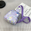 Children Cute Cartoon Print Nylon Chest Bags Mini Crossbody Bags (Purple)
