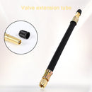 210mm Flexible Rubber Car Tire Tyre Valve Extension Adapter with Black Cap Newly