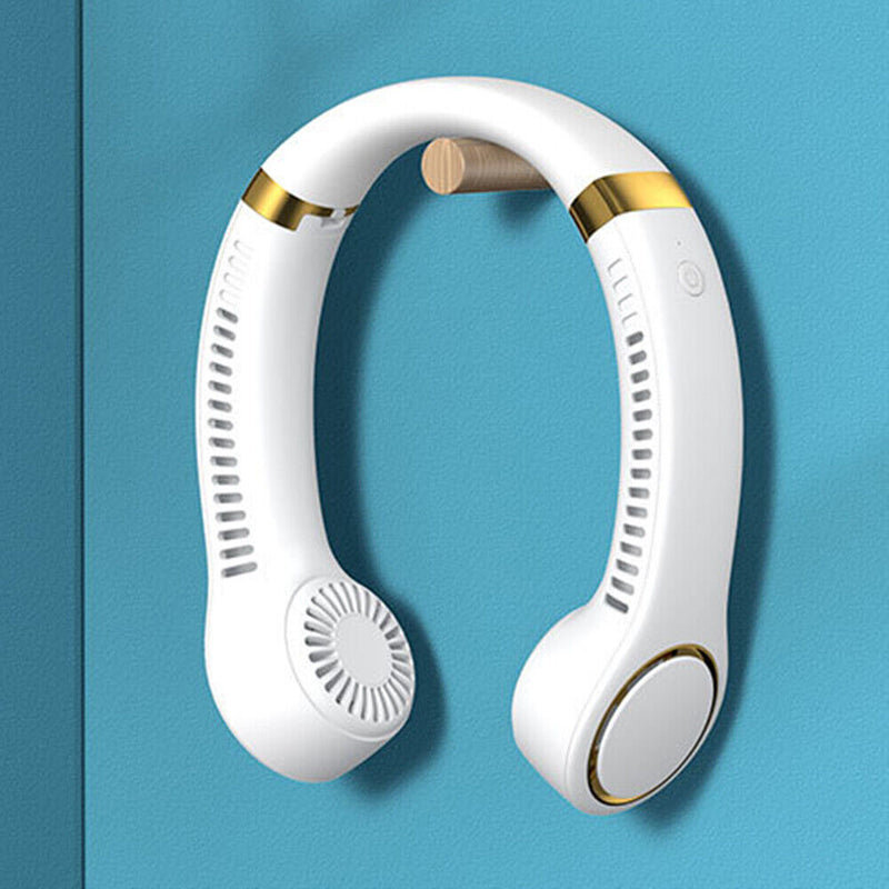 Detachable Summer Hanging Neck Fan Leafless Sports Travel Personal Wearable Fans