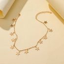 Simple Stars Necklace Fashion Pendant Women Charm Clavicle Chain Jewelry Gi