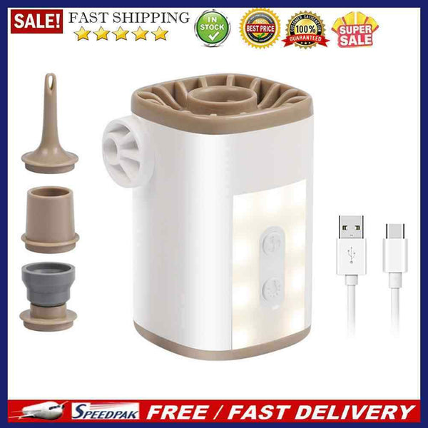 Tiny Portable Electric Pumps with Lamp Outdoor Supplies for Swimming Rings Toys