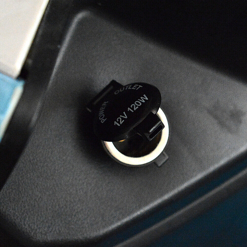 Metal Cigarette Lighter Socket 12V Power Outlet for Car Boat Motorcycle ATV