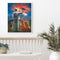 HandPainted Oil Paint Kill Time Picture Colouring Craft Veterans Salute Ban