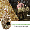 Hummingbird House, Hand-Woven Nesting, Window Garden Hanging Birdhouses Hut