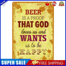 Retro Crazy Letter Metal Plate Painting Bar Tin Plaques Wall Sign (8027-12)