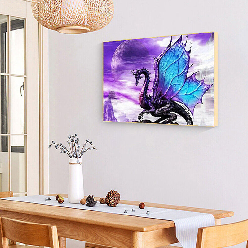 Dragon Frameless Picture Oil Paint By Numbers Hand Painted Picture for Home