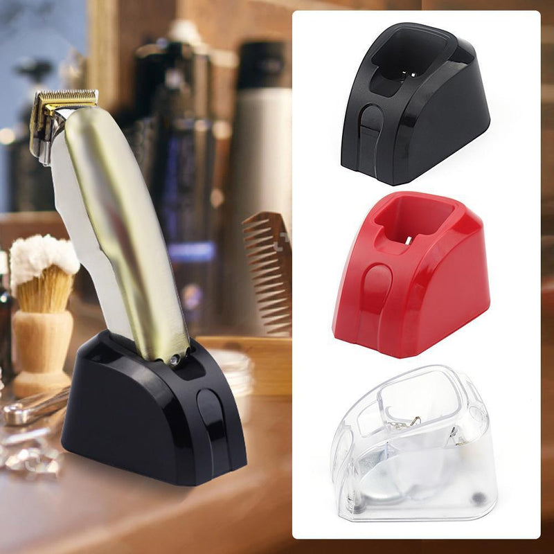 Hair Clipper Stereo Charger Fast Charger Clipper Stand Haircut Tool (Red)