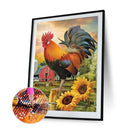 5D Diamond Painting Full Round Mosaic Chicken Picture Home Decor  2PCS
