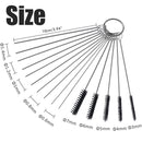 15Pcs Carburetor Carbon Dirt Jet Cleaner Tool Kit Cleaning Needles with Brushes