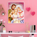5D Full Round Drill Rhinestone Diamond DIY Painting Kit Jesus Family Ornaments