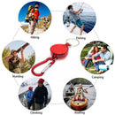 Metal Retractable Keychain Anti-Lost Anti-Theft EDC Keyring Buckle (Red) Newly