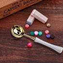 Sealing Wax Spoon Wood Handle Envelope Wax Seal Fire Paint Stamp Scoop (D) Newly