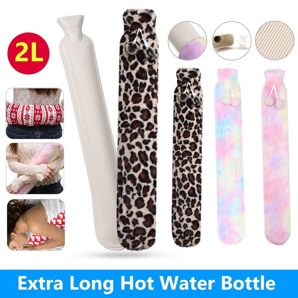Warmies Hot Water Bottle Extra Long with Soft Removable Cover Hot Water Bag