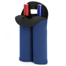 Wine Bottle Cooler Double Bottle Protective Cover Sleeve Holder (Dark Blue)