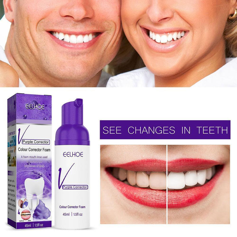 Foaming Whitening Toothpaste Cleans Tartar Stains Fresh Breath Whitens Teeth`