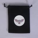 Velvet Tarots Cards Storage Bag Jewelry Dice Bags Drawstring Package (Owl)
