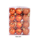 24pcs/box Christmas Balls 3cm Hanging Shopping Mall Ceiling Ornament (B) Newly