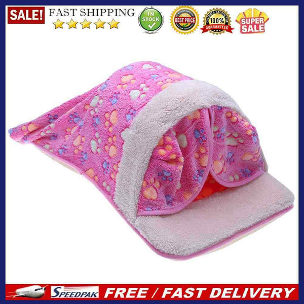 Pet House Bed Foldable Soft Autumn Winter Warm Sleeping Dog Bed Cat Bed(2)