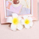 Simulation Gift Hair Clip Beach Seaside Flower White Plumeria Hairpin