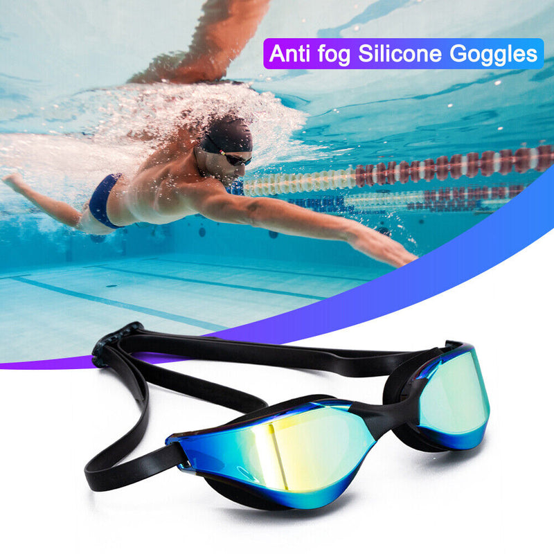 #A Professional Swimming Goggles Anti-fog Men Women Swim Glasses Adults Eyewear
