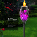 #A 1/2/4/6/8pcs Solar Flame Torch Light Dancing Flames Flickering Light for Path