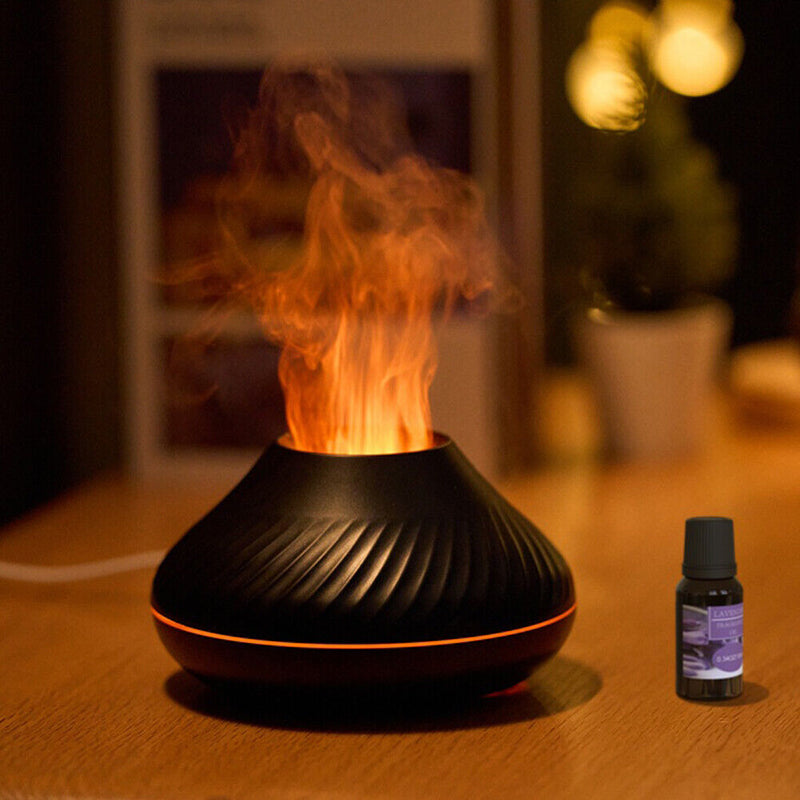 #A Essential Oil Diffusers Portable Flame Air Humidifier for Home Office Yoga Gy