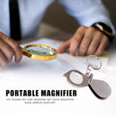 Portable 15X Folding Key Ring Magnifier Key Chain Magnifying Glass Loupe Newly