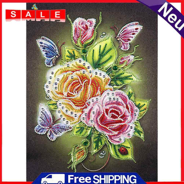 5D Diamond Painting Partial Special Drill Love Butterfly Picture of Rhinestone