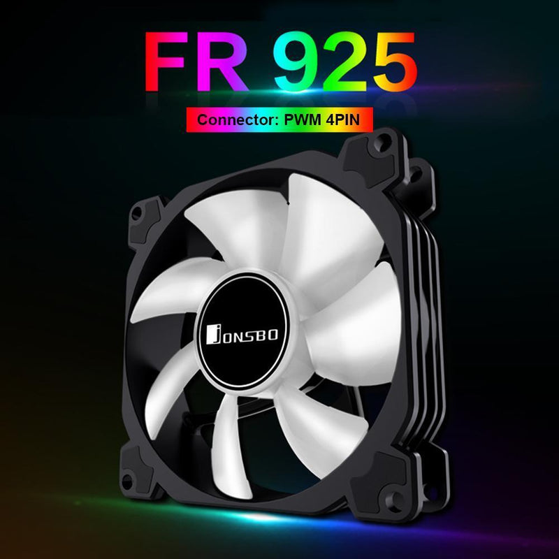 JONSBO FR-925 ARGB CPU PC Case 3Pin Cooler Fan Desktop Computer Heatsink