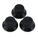 3pcs Plastic Electric Guitar Volume Adjusting Rotary Knob Potentiometer Cap