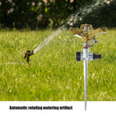 Adjustable Rotate Watering Sprinkler Garden Metal Irrigation System (4pcs)