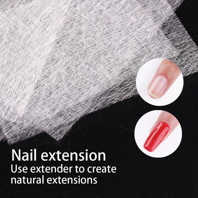 Nail Extension Gel Nail Art Extension Fiber Sheet Set Acrylic Tips Manicure