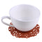 Hollow Flower Silicone Pad Coaster Anti Skid Heat Insulation Cup Mat(Coffee