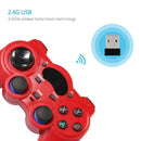 2.4G Wireless Gaming Controller USB Receiver Joystick (No stand Red) Newly
