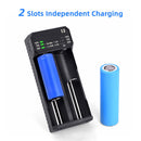 Essager 2 Slot Rechargeable Battery Charger for 18650 Lithium Ni-MH (i2) Newly