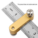 Steel Ruler Positioning Block Angle Scriber Woodworking Line Marking Gauge