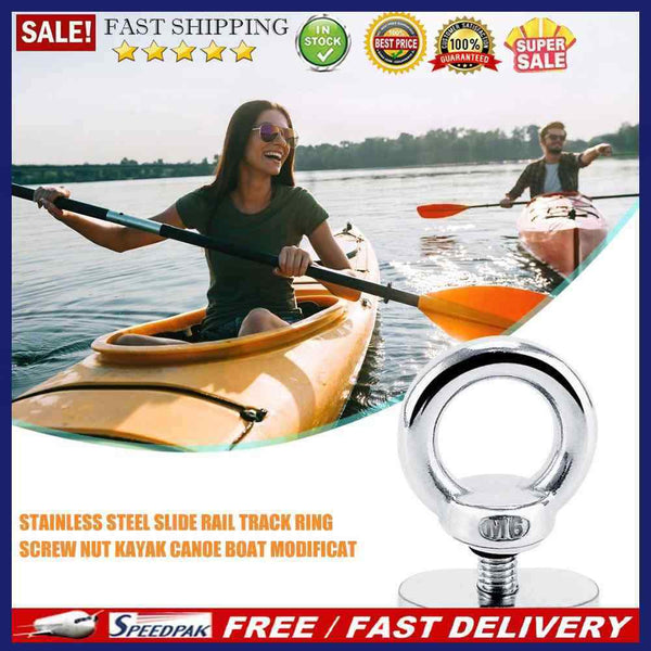 5pcsStainless Steel Kayak Rail Track Screws Track Nuts Hardware