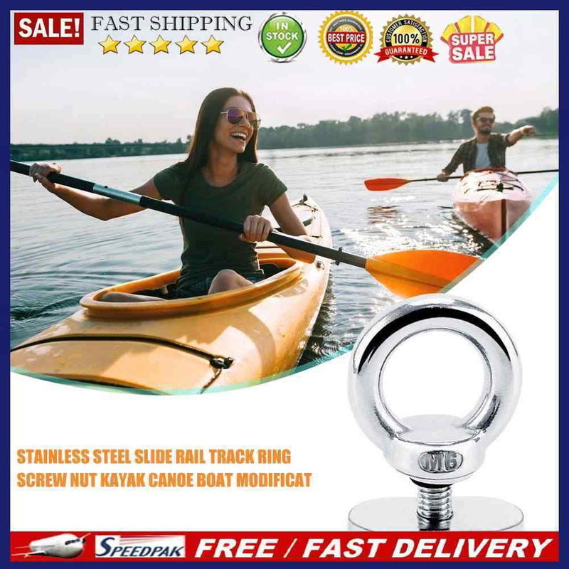 5pcsStainless Steel Kayak Rail Track Screws Track Nuts Hardware