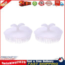 2pcs Silicone Shampoo Scalp Shower Washing Hair Brushes Head Massage Combs Newly