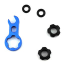 Road Bike Valve Nut Aluminum Alloy Cycling Protection Accessories (Blue) Newly