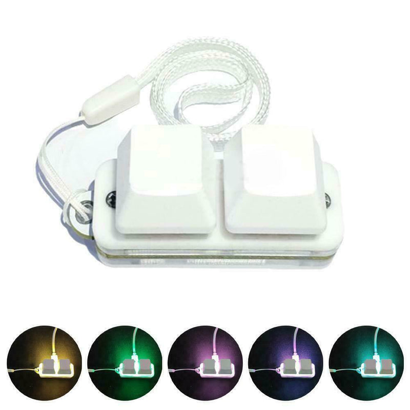 2 Keys Programmable Mechanical Keyboards Macro keypads USB Red Shaft Switch Q4Q6