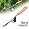 Heavy Duty Hand Weeder Weeding Weed Remover Puller Forks Metal Tool Garden E3H7