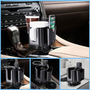 Cups & Phone Storage Stand with Adjustable Base Car Drinks Cup Holder Organizer