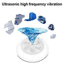 USB Ultrasonic Turbine Washing Machine Portable Spin Laundry Washer (White)